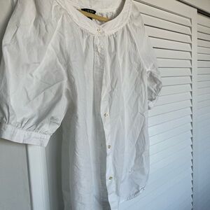 Beautiful white Lauren blouse worn once